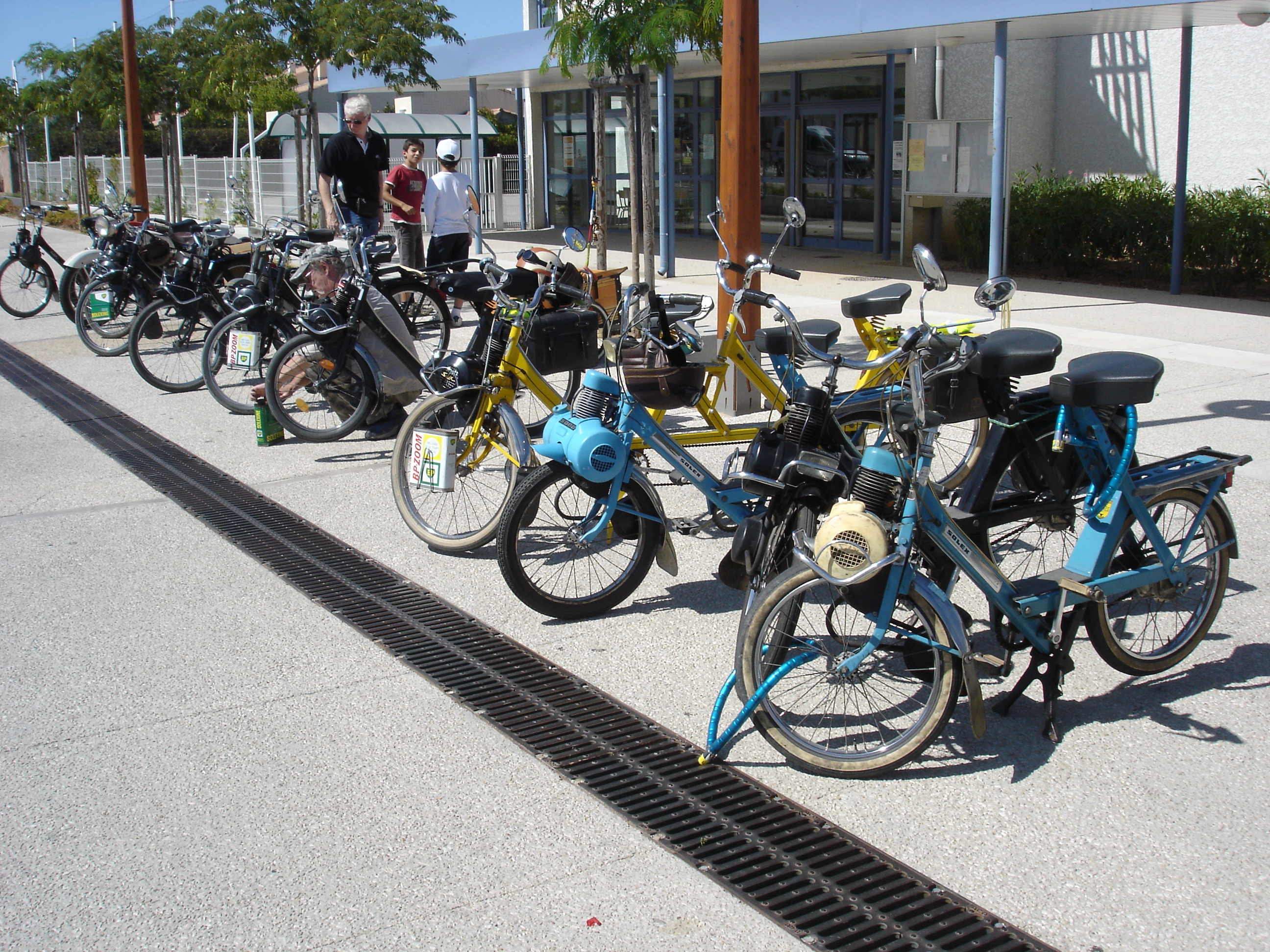solex à l'arrivée à Juvignac